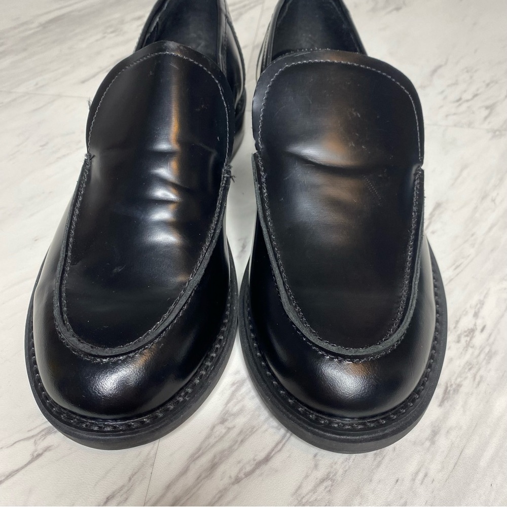 Steve Madden Larusso Black Leather Loafer 8 1/2 M - Picture 10 of 14